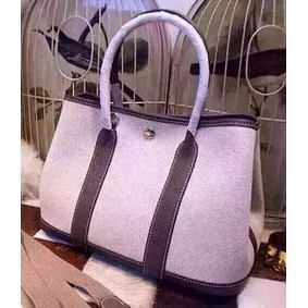 Hermes Garden Party 36cm Tote Bags Canvas HGP1927 Grey HMS91933LTV