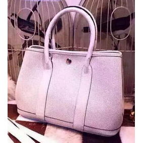 Copy Hermes Garden Party 36cm Tote Bags Canvas HGP1927 White HMSBIEWQ4MN