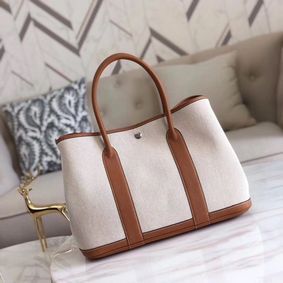 Knockoff Hermes Garden Party 36cm Tote Bags Canvas Original HGP1927 Wheat HMSIZYGXPR3