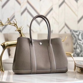 Hermes Garden Party 36cm Tote Bags Original Leather A3698 Grey Top Replica HMSLTQZ9787