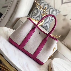 Hermes Garden Party 36cm Tote Bags Original Leather H3698 Rose Replica HMS1Q4SIC8F
