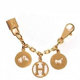 Hermes Gold Breloque Bag Charm Replica HMSPF8I0F7S