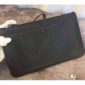 Hermes Grainy Leather Clutch H88016 Black Replica HMS5JA9SBCT