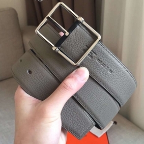 Imitation Hermes Grey Saddle 38MM Reversible Belt HMS7LRXP6I8