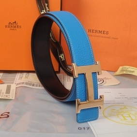 Knockoff Hermes Imported Belt HR1002C Blue HMSTC8KIB9Y