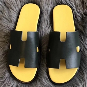 Hermes Izmir Sandals In Dark Green Swift Leather 1:1 Replica HMSOX66SCQA