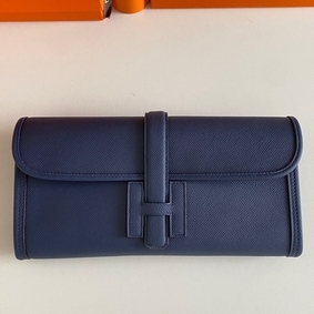 First-class Quality Hermes Jige Elan 29 Clutch Bag In Blue Saphir Epsom Leather HMSWWQ2DH0P