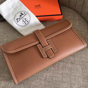 Knockoff Hermes Jige Elan 29 Clutch Bag In Gold Epsom Calfskin HMS9KW1K791