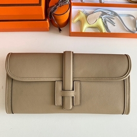 Hermes Jige Elan 29 Clutch Bag In Gris Tourterelle Epsom Leather 1:1 Replica HMS6WOA8NQ0