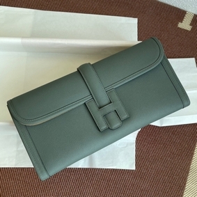 Copy Hermes Jige Elan 29 Clutch Bag In Vert Amande Epsom Leather HMS5QV608NE