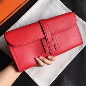 Hermes Jige Elan 29 Clutch In Red Swift Calfskin Top Replica HMSKEAAQ1H7