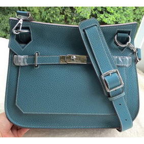 Hermes Jypsiere 31CM Shoulder Bag Calfskin Leather H0880 Blue 1:1 Replica HMSKDHLLT5K