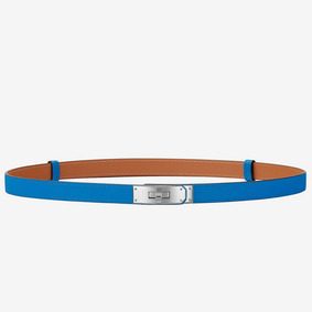 Fake Hermes Kelly 18 Belt In Blue Epsom Leather HMSV3NB4D87