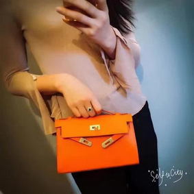 Hermes Kelly 22cm Tote Bag Original Leather KL22 Orange Replica HMSTOQ1WINS