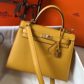 Hermes Kelly 25cm Sellier Bag In Yellow Epsom Leather HMS7313Y37Q