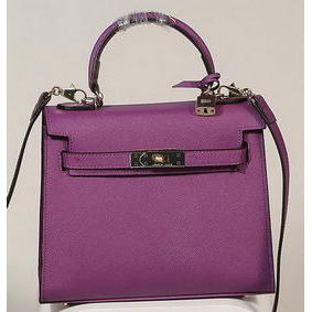 Cheap Hermes Kelly 25cm Tote Bag Togo Leather K2138 Purple HMS1AU71UA0