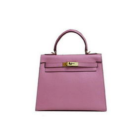 Hermes Kelly 32cm Shoulder Bag Pink Saffiano Leather K32 Gold HMS27V589JH