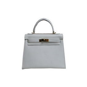 Cheap Hermes Kelly 32cm Shoulder Bag White Saffiano Leather K32 Gold HMS3K9314H4