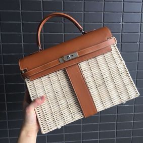 Hermes Kelly 35CM KL35 brown HMSLRYD7L55