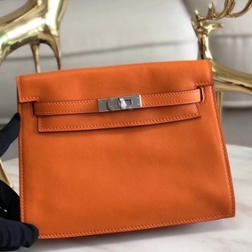 Hermes Kelly Danse Handmade Bag In Orange Swift Leather HMS5A86O735