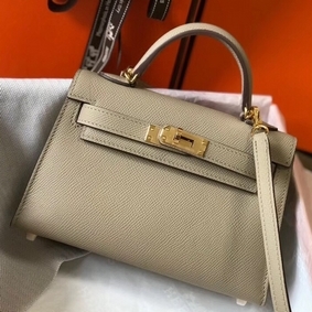 Hermes Kelly Mini II Bag In Gris Tourterelle Epsom Leather GHW Top Replica HMS0MB7HQ63