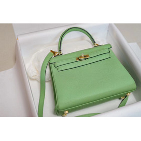 Fake Hermes Kelly Togo Leather H5600 green HMS0UNESBB2