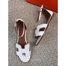 Hermes lady leather Sandals HO844OMF-1 1:1 Replica HMSXFLI5395