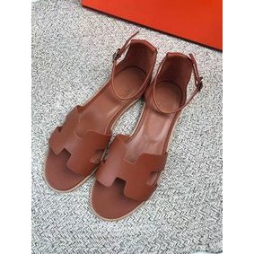 Fake Hermes lady leather Sandals HO844OMF-2 HMS8TEXRQ9J
