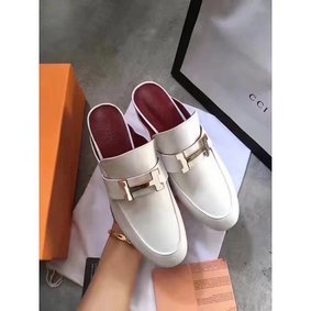 Hermes Leather Slipper HO782LD white 1:1 Replica HMS3Y589UM7
