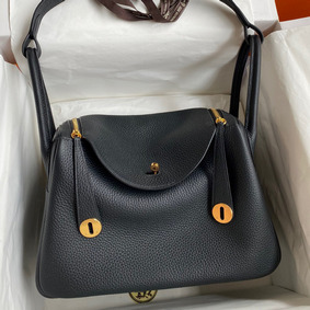Replica Hermes Lindy 30 Handmade Bag In Black Clemence Leather HMSGFKK5YV7