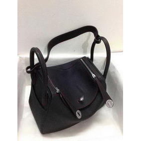 Hermes Lindy 30CM Original Leather Shoulder Bag HLD30 Black 1:1 Replica HMSSUAFD2NQ