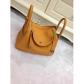 Hermes Lindy 30CM Original Leather Shoulder Bag HLD30 Wheat Replica HMSPUI4L68R