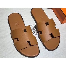 Replica Hermes man leather Slipper HO813HMJ HMSS0FT879N