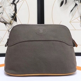 Hermes Medium Bolide Travel Case In Taupe Cotton Top Replica HMSR7792D3G