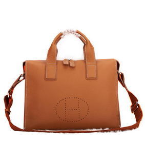 High Quality Hermes Mens Briefcase Original Calf Leather H86683 Wheat HMSXCV56HPT