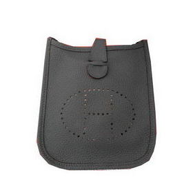 Hermes mini Evelyne Messenger Bag H1608S Dark Blue Top Replica HMSTTGRA0I3