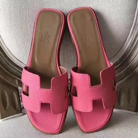 Best Quality Hermes Oran Sandals In Rose Confetti Epsom Leather HMS6G34Z0O2