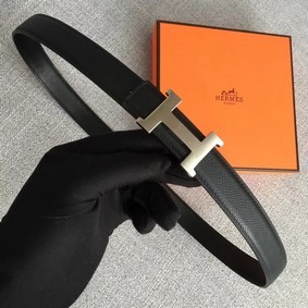 Hermes original epsom leather belts wide 2.5CM 2714 black Belts 1:1 Replica HMSV57MKA21