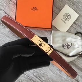 1:1 Replica Hermes original epsom leather Kelly belt H069854 fuchsia gold plated metal HMSSJ285C4A
