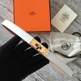 Fake Hermes original epsom leather Kelly belt H069854 white gold plated metal HMS3NV726BZ
