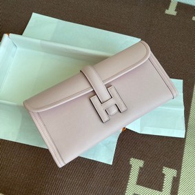 Hermes Original Espom Leather Clutch 37088 light pink Replica HMS6JAC1QB9