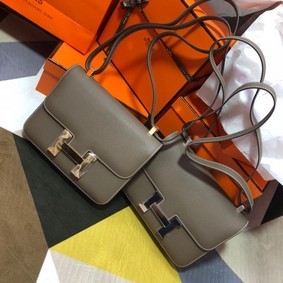 Hermes Original Espom Leather Constance Bag 5333 gray HMSWG6STI5I