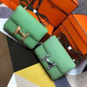 1:1 Replica Hermes Original Espom Leather Constance Bag 5333 light green HMS4VJ3Q38G