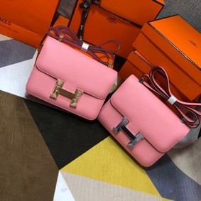 Hermes Original Espom Leather Constance Bag 5333 Pink HMSI27LWW30