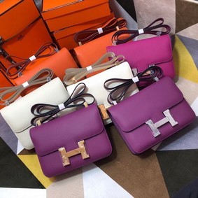 Fake Hermes Original Espom Leather Constance Bag 5333 purple HMS9BFVJ5IQ