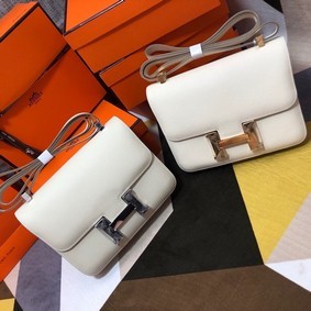 Hermes Original Espom Leather Constance Bag 5333 white Top Replica HMS114X0QEO