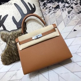 Cheap Hermes original Kelly Epsom Leather KL32 brown HMS0TQ1Y872