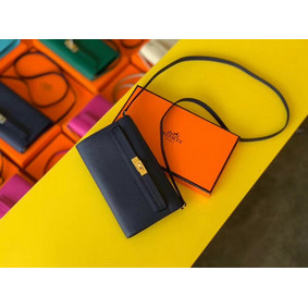 Imitation Hermes Original kelly espom leather to go woc Bag H4087 royal blue HMSML4W408Q