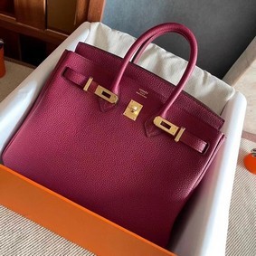 Imitation Hermes original Togo Leather HB25O Burgundy HMSV5331J6I
