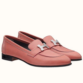 Hermes Paris Loafers In Pink Goatskin Replica HMSXPKIF30W